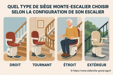 Quel type de siège-monte escalier choisir selon la configuration de son escalier ?
