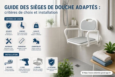 Guide des sièges de douche adaptés : comment bien choisir et installer