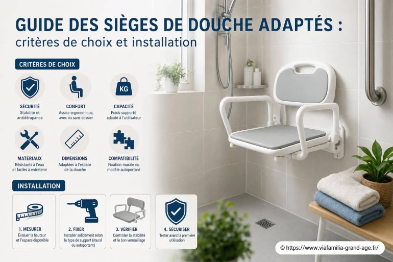 Guide des sièges de douche adaptés : comment bien choisir et installer