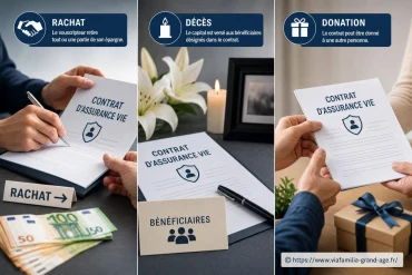 Que se passe-t-il en cas de rachat, de décès ou de donation de son contrat d'assurance vie ?