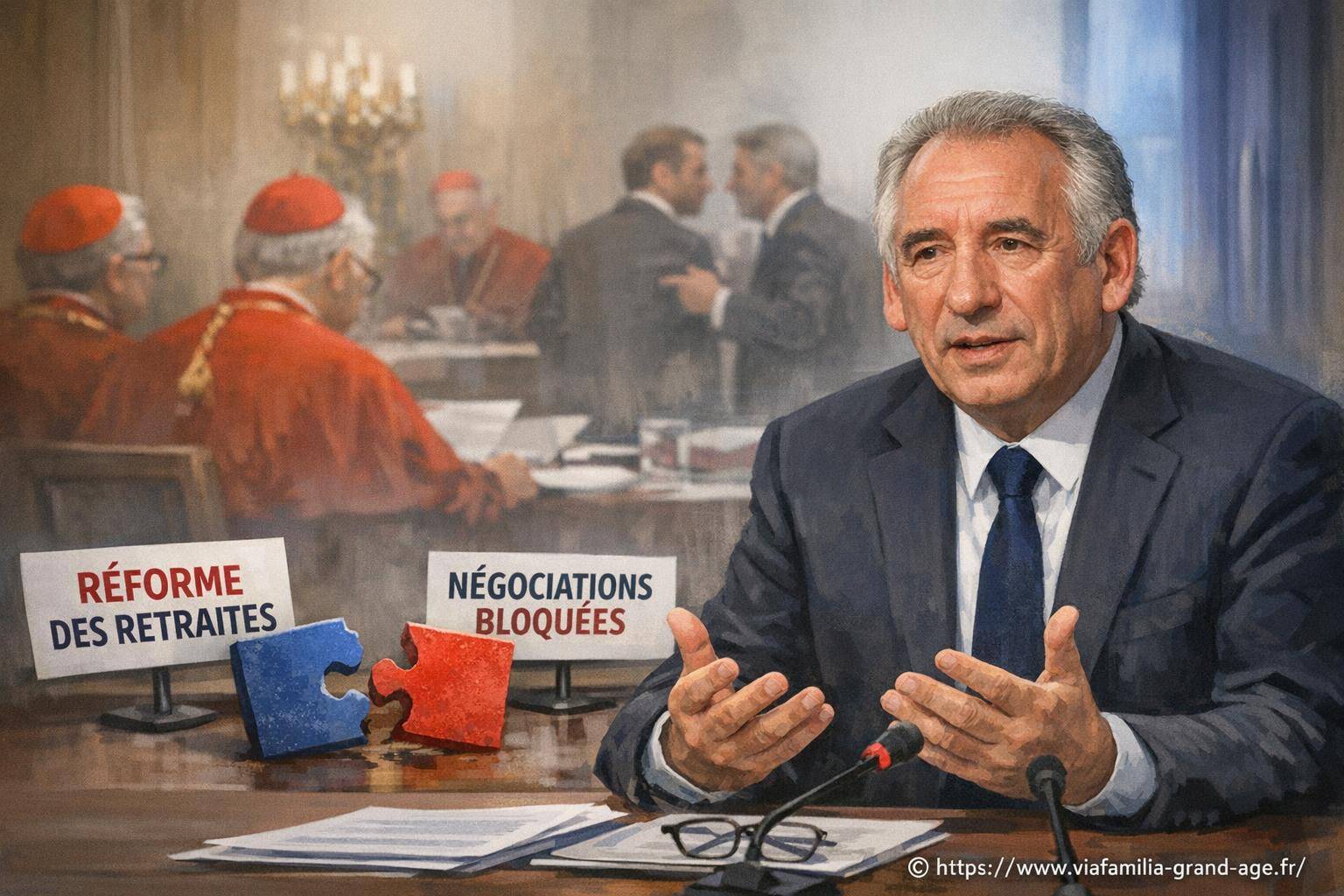 François bayrou évoque des avancées sans accord signé après l'échec du conclave sur les retraites