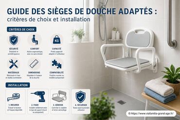 Guide des sièges de douche adaptés : comment bien choisir et installer